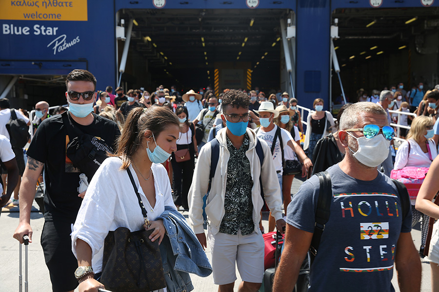 Σύσταση για χρήση μάσκας στους εσωτερικούς χώρους των πλοίων