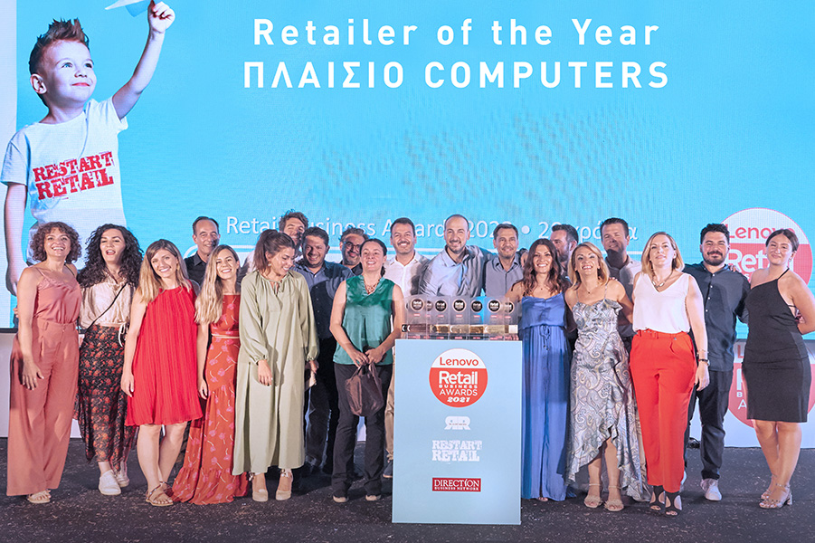 Πλαίσιο Computers: Νο1 Retailer στην Ελλάδα για το 2021 στα Retail Business Awards