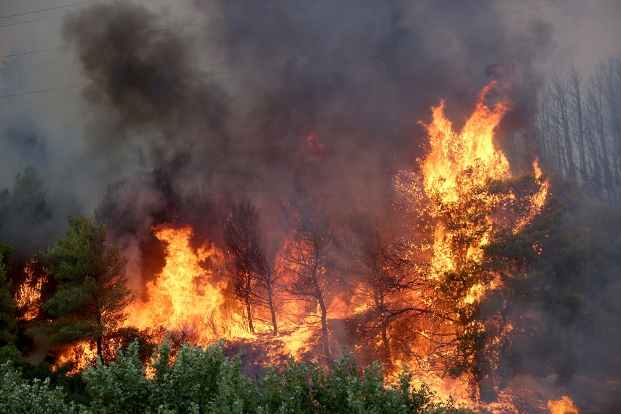 Σε πύρινο κλοιό η Ελλάδα, μάχη με τις φλόγες σε πολλαπλά μέτωπα – Σε κατάσταση έκτακτης ανάγκης η Ρόδος