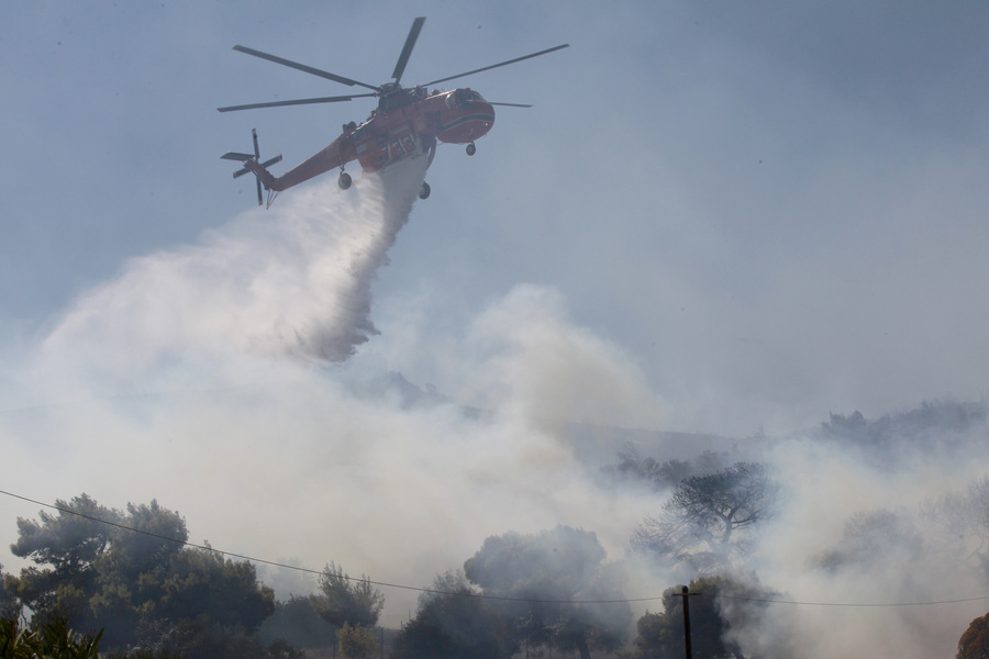 Υπό μερικό έλεγχο η πυρκαγιά σε δασική έκταση στο Άγιον Όρος