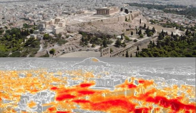 Η Αθήνα «φλέγεται»: Το ωραιότερο μνημείο του κόσμου παραδομένο στον καύσωνα