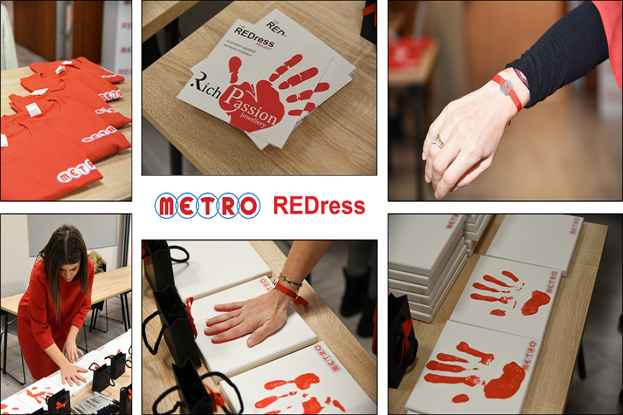 Η METRO συμμετέχει στη δράση #REDress, παίρνοντας θέση ενάντια στην έμφυλη βία