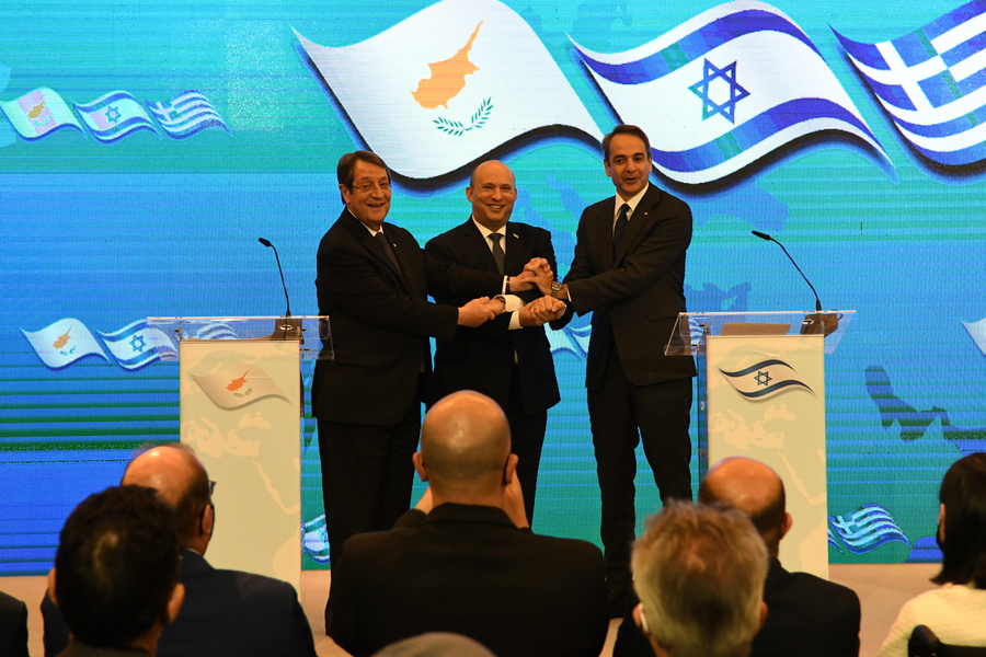 Μητσοτάκης: Η τριμερής Ελλάδας-Κύπρου-Ισραήλ συμβάλλει στην προώθηση της περιφερειακής ειρήνης, ευημερίας και ασφάλειας