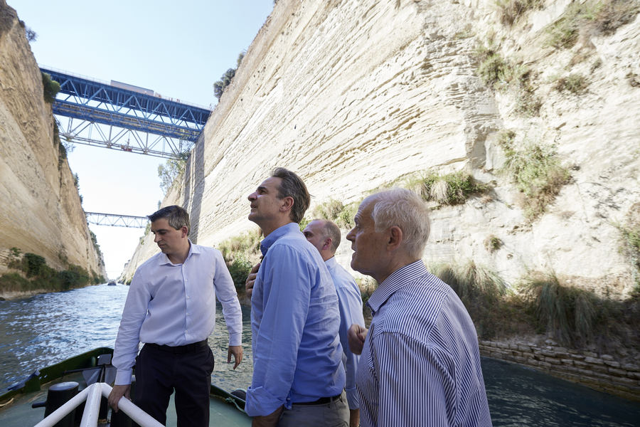 Μητσοτάκης από Διώρυγα της Κορίνθου: Η Διώρυγα θα ανοίξει τη Δευτέρα και για τους επόμενους τρεις μήνες