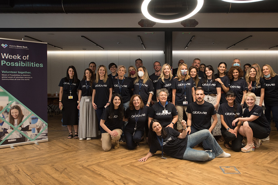 Οι εργαζόμενοι της AbbVie Ελλάδας ανταποδίδουν στην κοινωνία  μέσω του εθελοντικού προγράμματος Week of Possibilities