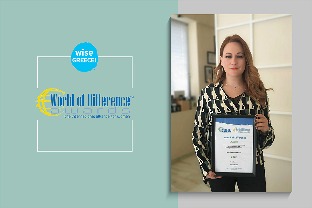Στη Wise Greece το World of Difference Award 2022 για τη δράση της στην οικονομική ενδυνάμωση των γυναικών