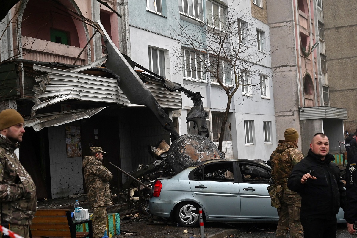 Τραγωδία στην Ουκρανία: Ελικόπτερο συνετρίβη σε παιδικό σταθμό – 14 νεκροί, μεταξύ των οποίων ένα παιδί