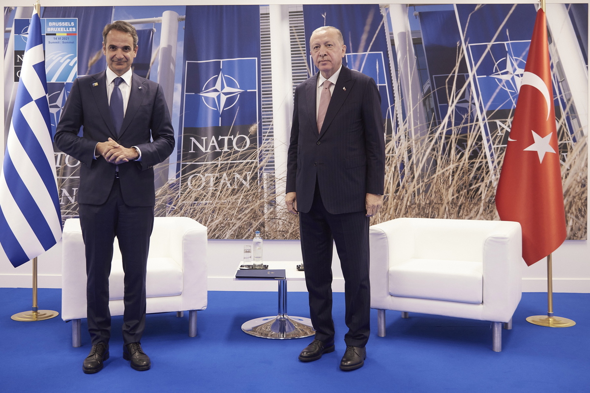 Σε καλό κλίμα η συνάντηση Μητσοτάκη – Ερντογάν στο Βίλνιους