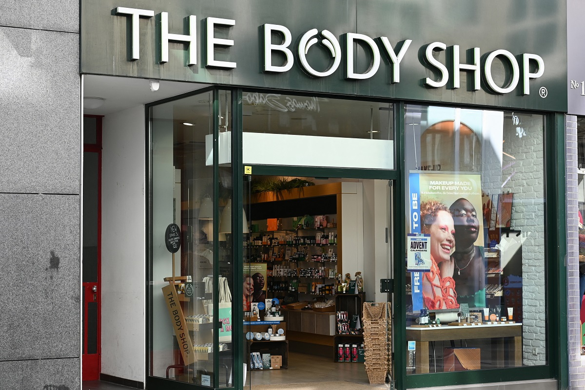 Πωλητήριο από τη The Body Shop στις ευρωπαϊκές και ασιατικές δραστηριότητες
