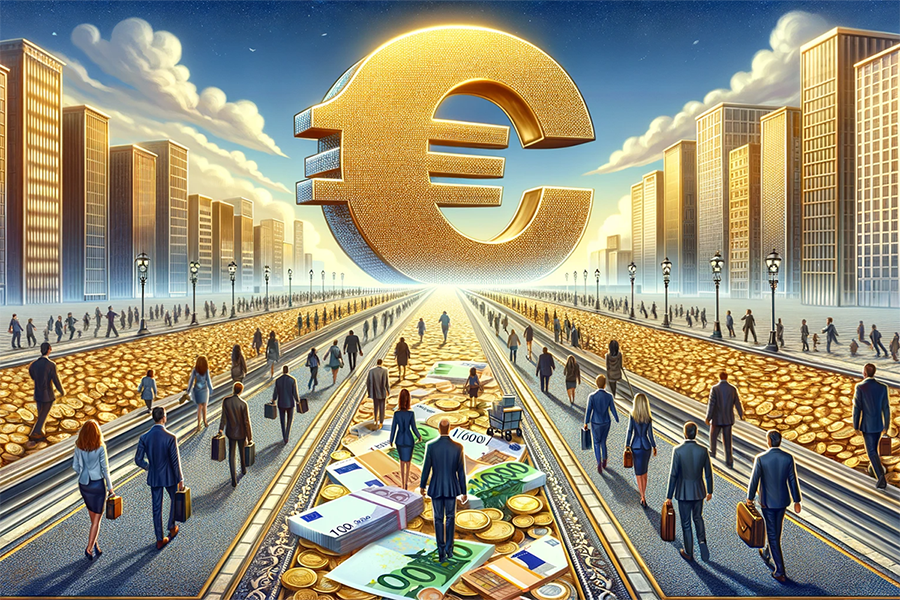 Τα πρώτα ετήσια κέρδη του ευρώ από το 2020 – Απώλειες για το 2023 σε δολάριο, γιεν και γουάν