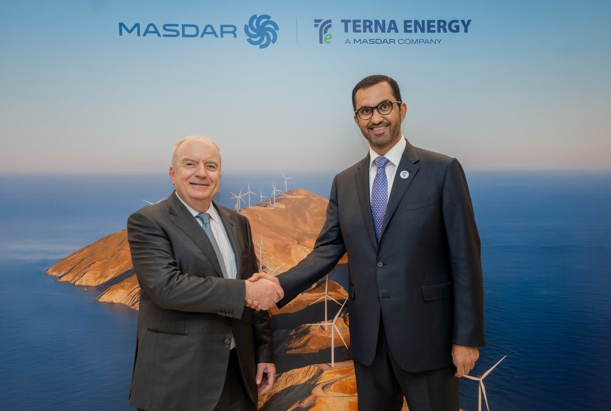 Ο πρόεδρος της Masdar στην Τέρνα Ενεργειακή – Συνάντηση με Περιστέρη