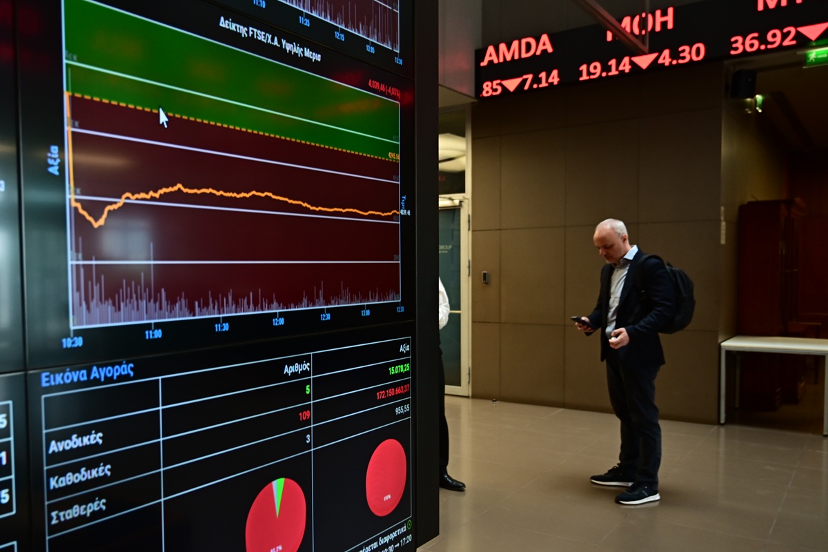 Χρηματιστήριο: Επιμένει η πτωτική πορεία για έκτη συνεχόμενη συνεδρίαση