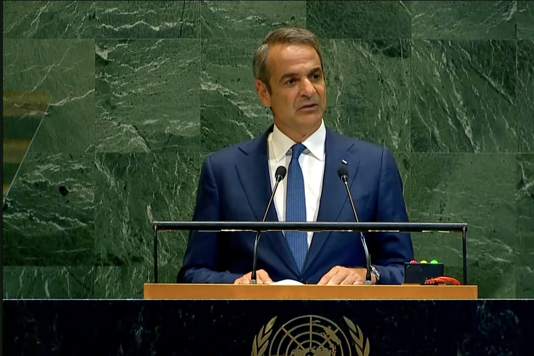 Μητσοτάκης στον ΟΗΕ: Να ανακαλέσει η Τουρκία το casus beli – Διάλογος, όχι όπλα