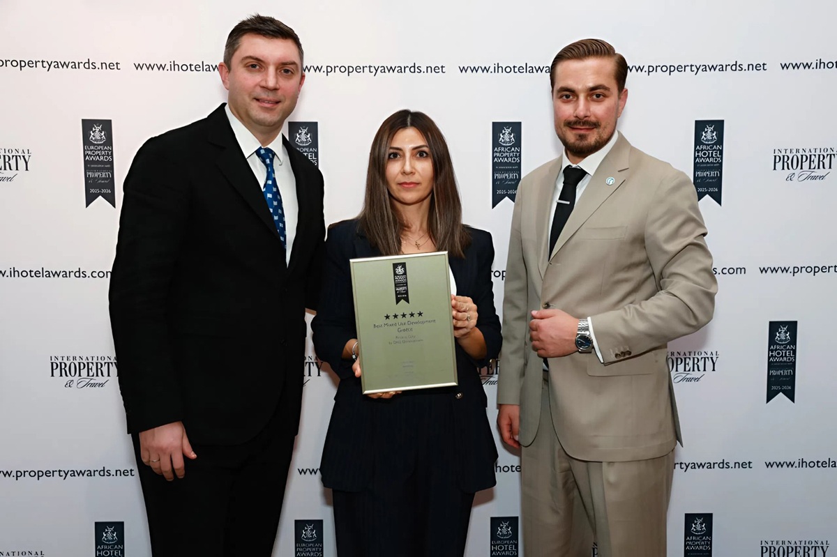 DKG Development: Τιμήθηκε με το βραβείο «Best Mixed-Use Development» στα International Property Awards 2025