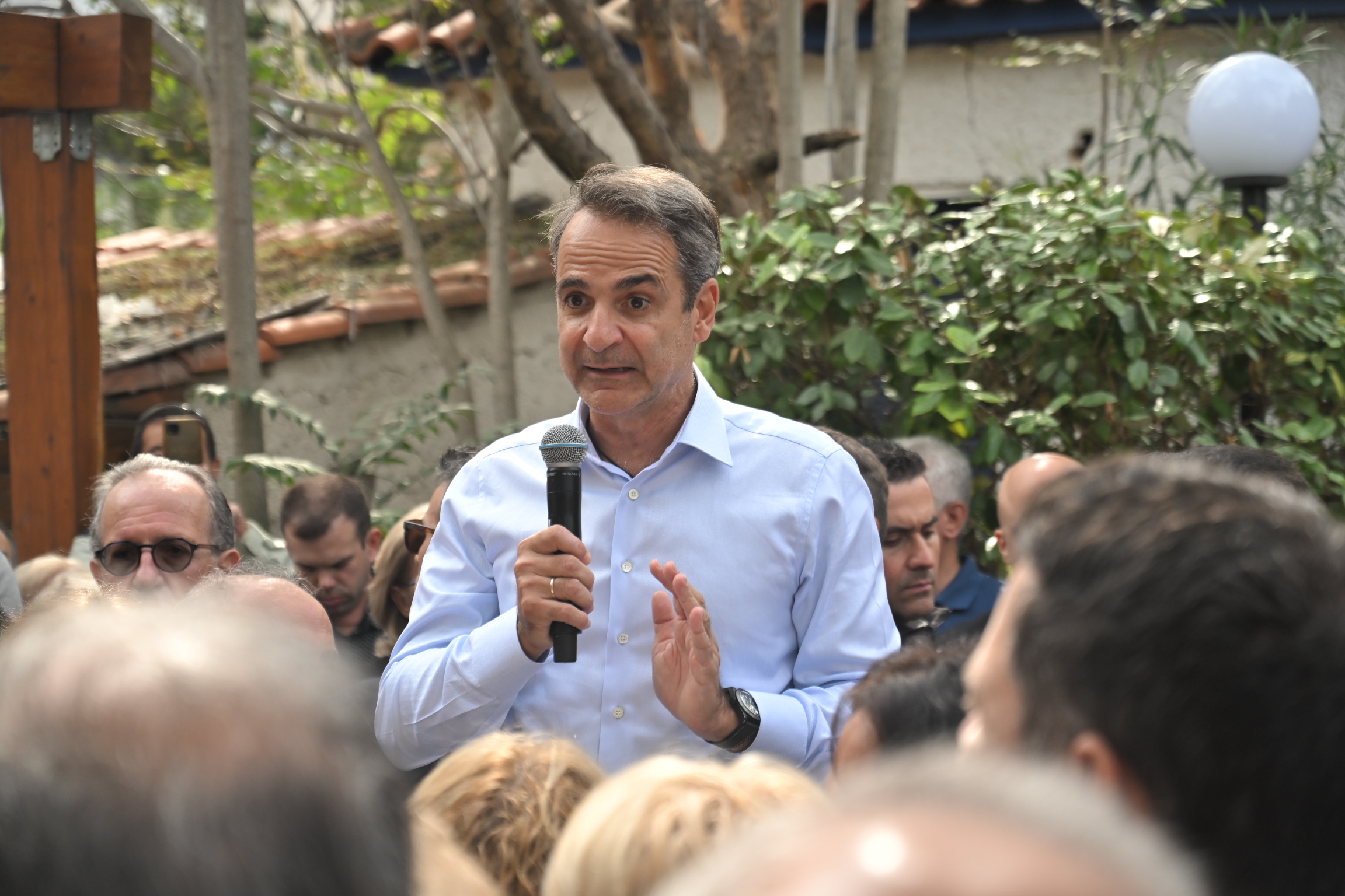 Στην Πεντέλη ο Κυριάκος Μητσοτάκης: «Προσπαθούμε να κάνουμε τις ζωές των πολιτών καλύτερες»