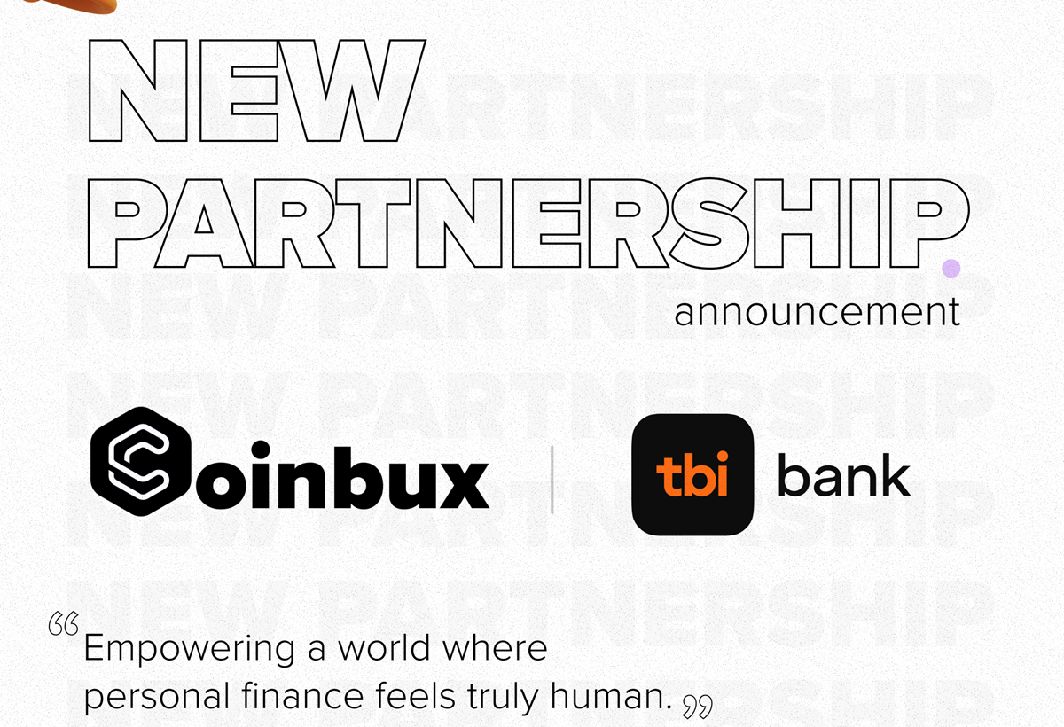 Coinbux x tbi bank: Τι γίνεται όταν μία fintech startup συνεργάζεται με μία challenger bank;