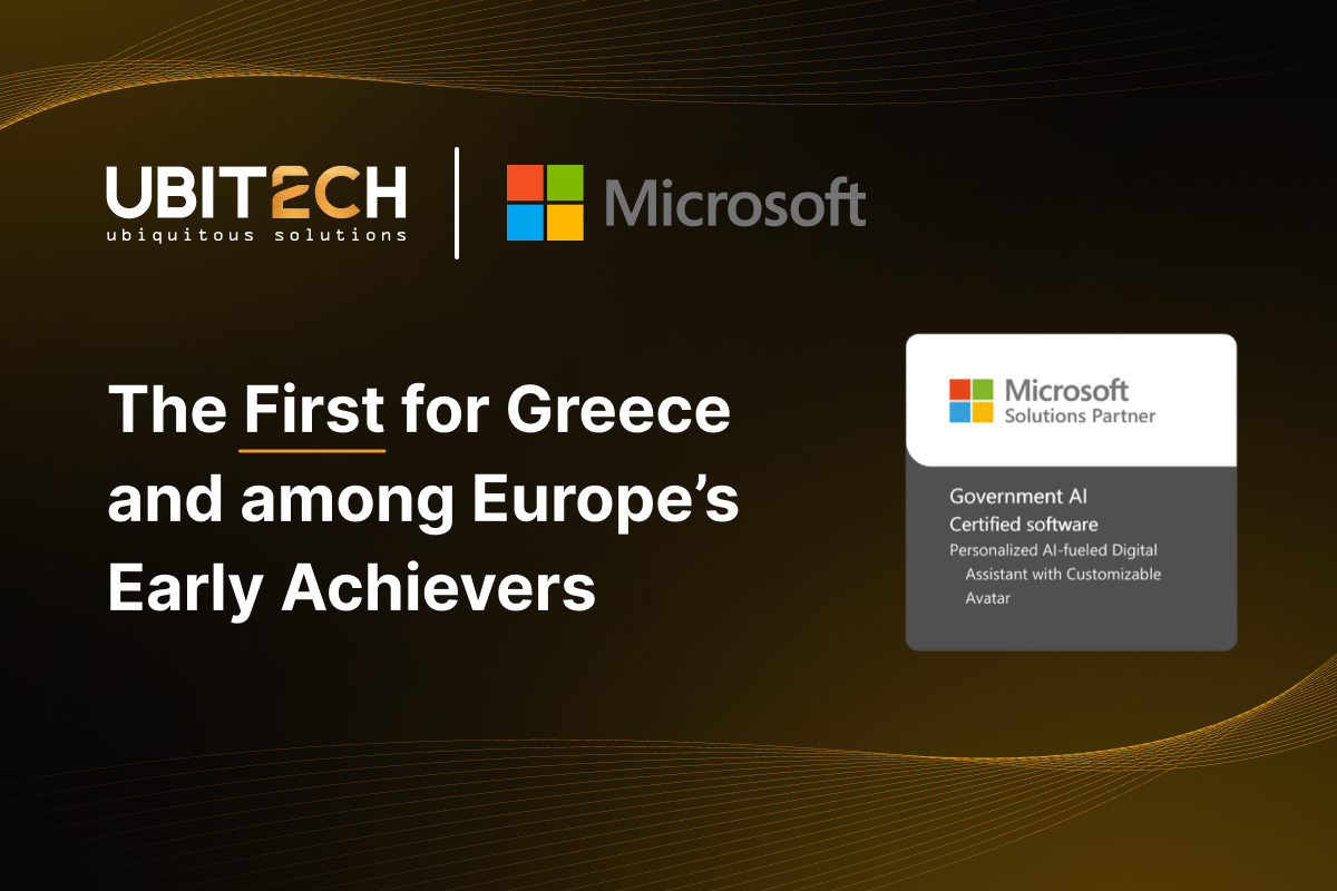 UBITECH: Αποκτά το Microsoft Certified Software for Government AI Designation