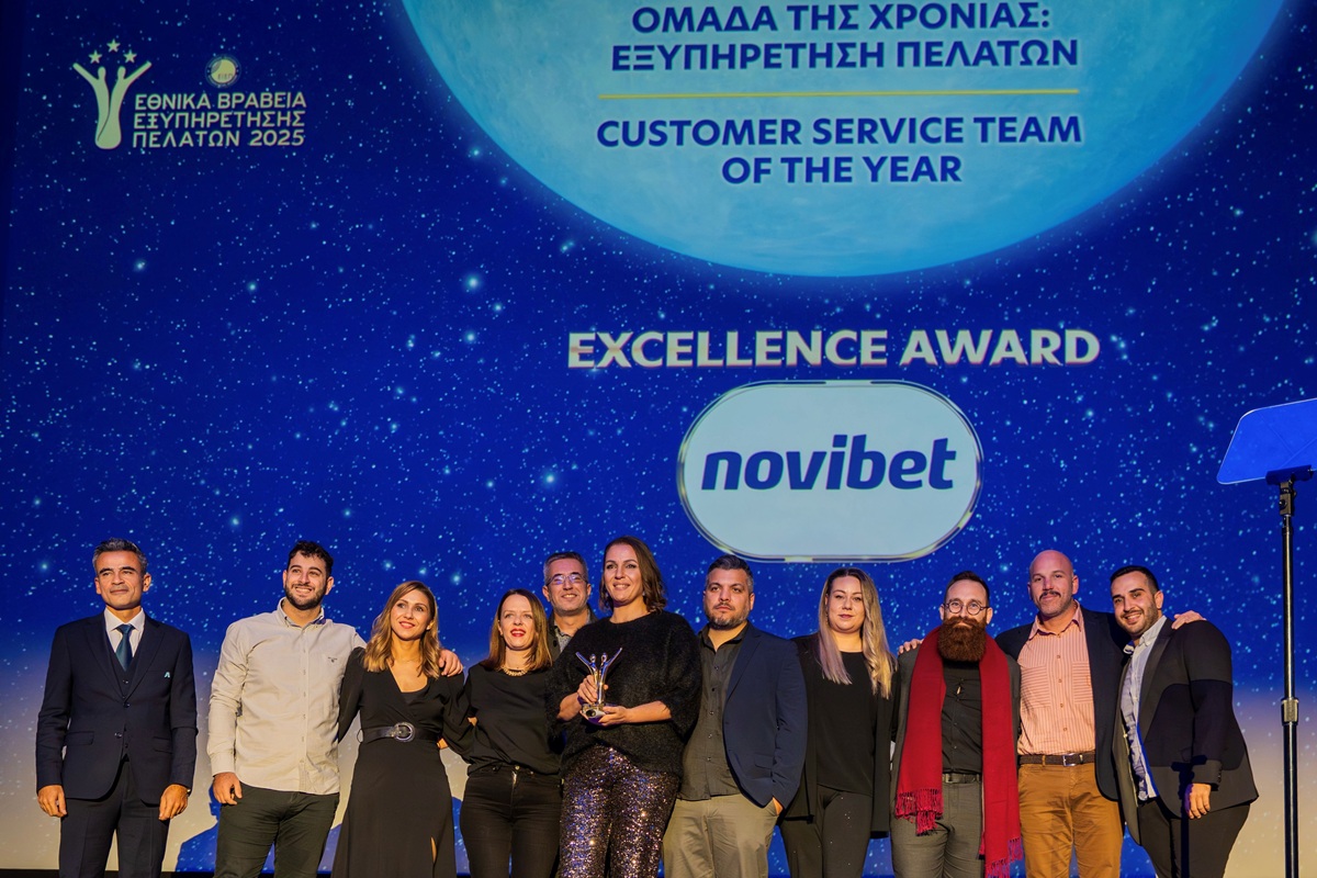 Novibet : «Ομάδα της Χρονιάς» για την εμπειρία εξυπηρέτησης που προσφέρει στους πελάτες