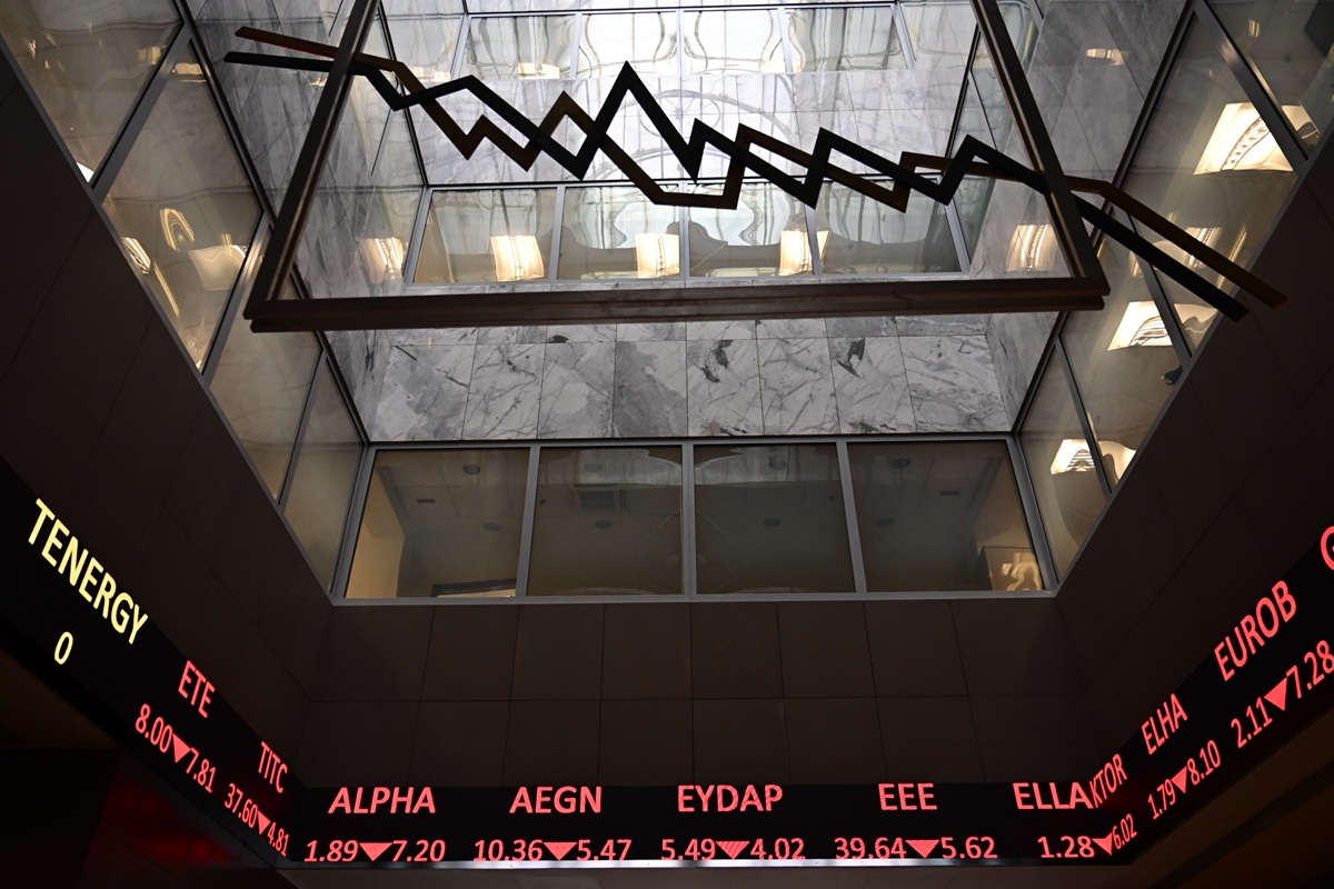 Χρηματιστήριο: Ισχυρή πτώση 1,76% στην αγορά λόγω της διεθνούς γεωπολιτικής αστάθειας