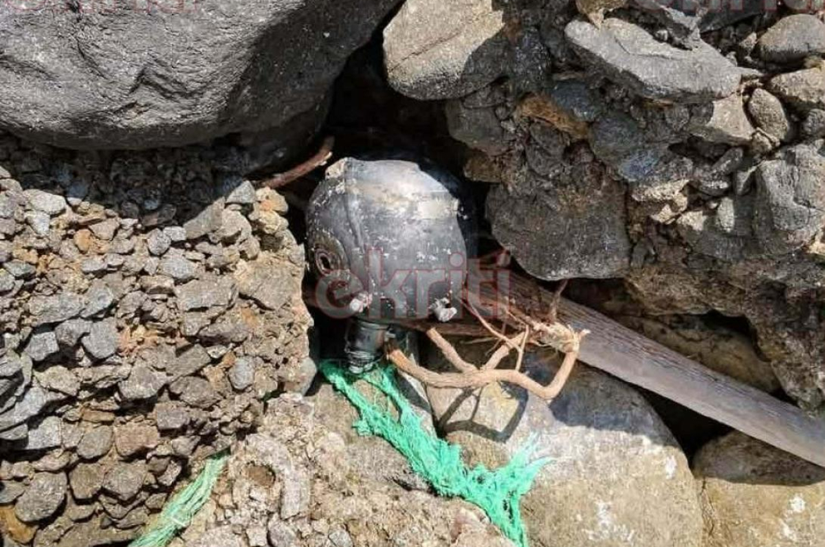 Κρήτη: Ναυτική νάρκη εντοπίστηκε σε βραχώδη ακτή – Σε εξέλιξη έρευνες για την προέλευσή της