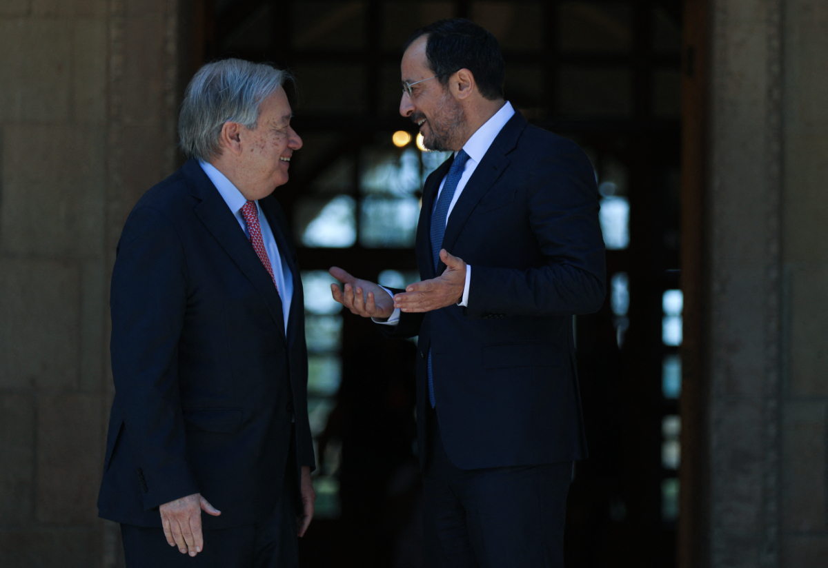 Γκουτέρες από την Κύπρο: «Αυτή είναι η στιγμή για λύση στο Κυπριακό»