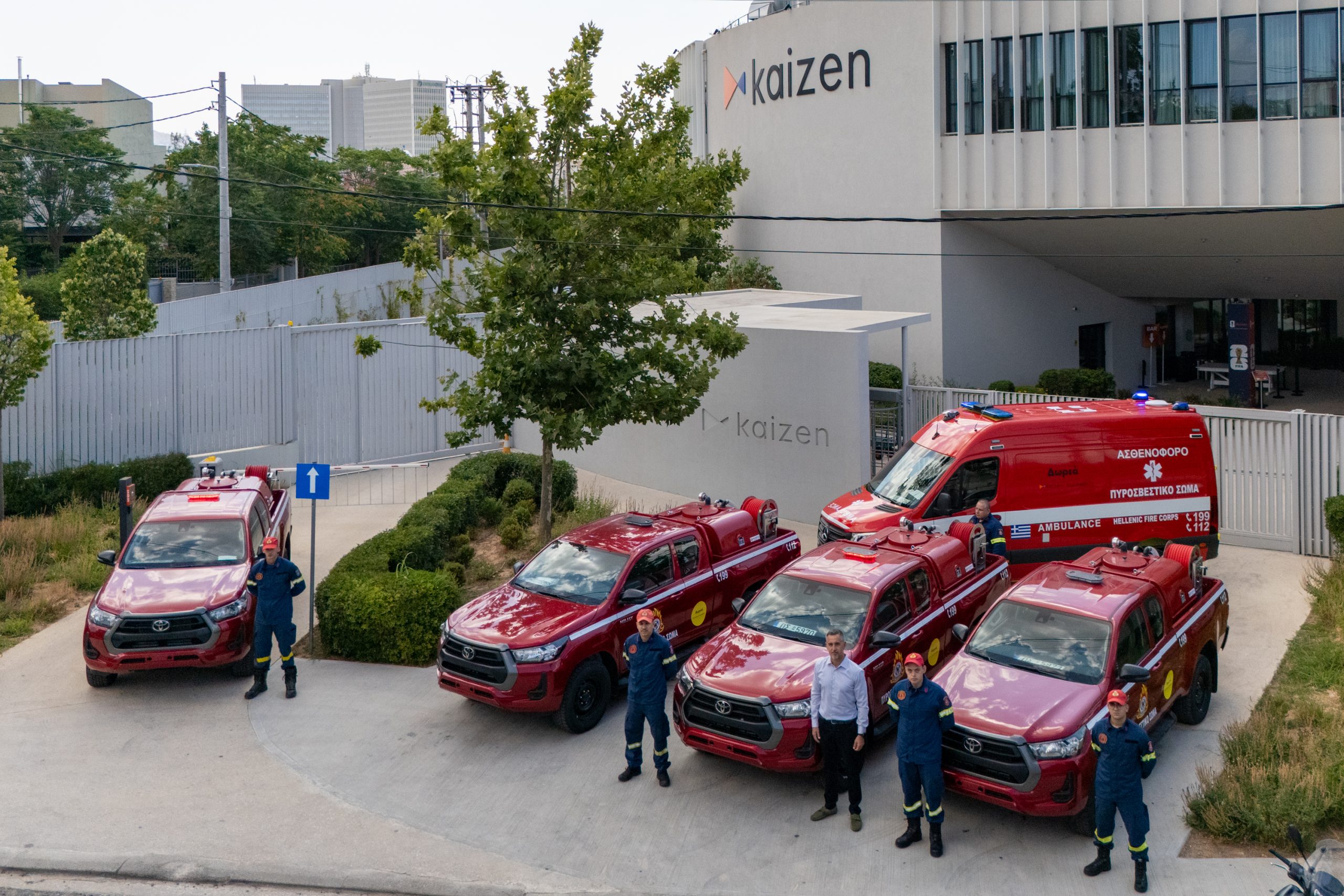 Kaizen Foundation: Νέα δωρεά εξοπλισμού και drones στην Πολιτική Προστασία 