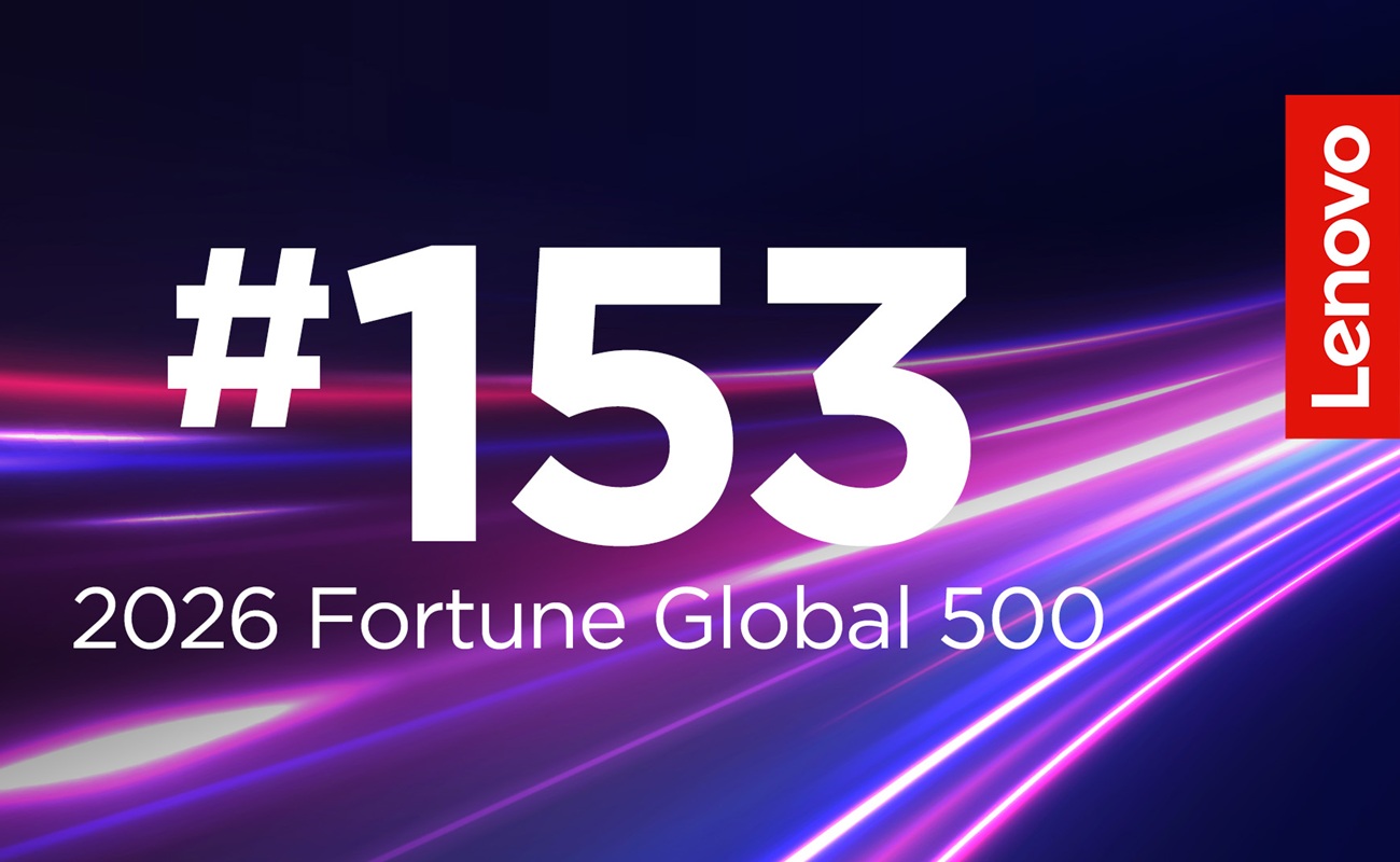 Lenovo: Ανεβαίνει στη θέση 153 της λίστας «Fortune Global 500» – Κύριος μοχλός ανάπτυξης η Τεχνητή Νοημοσύνη