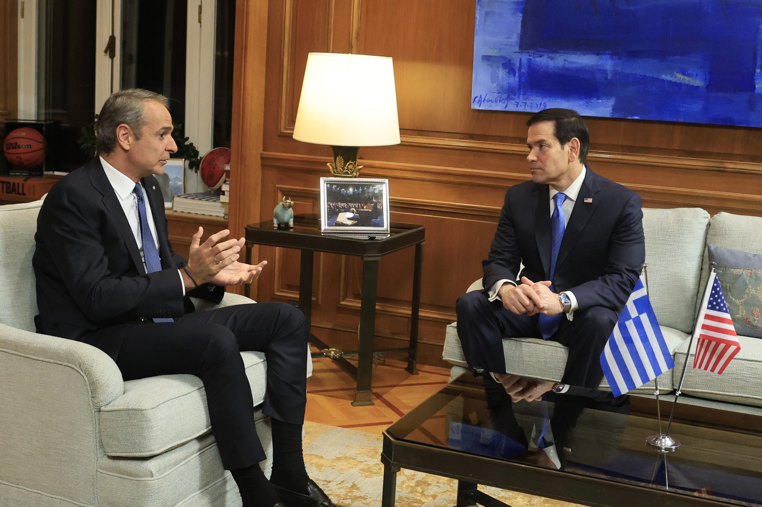 Μητσοτάκης – Ρούμπιο στο Μαξίμου: Η Ελλάδα «πυλώνας σταθερότητας» και ισχυρός εταίρος των ΗΠΑ